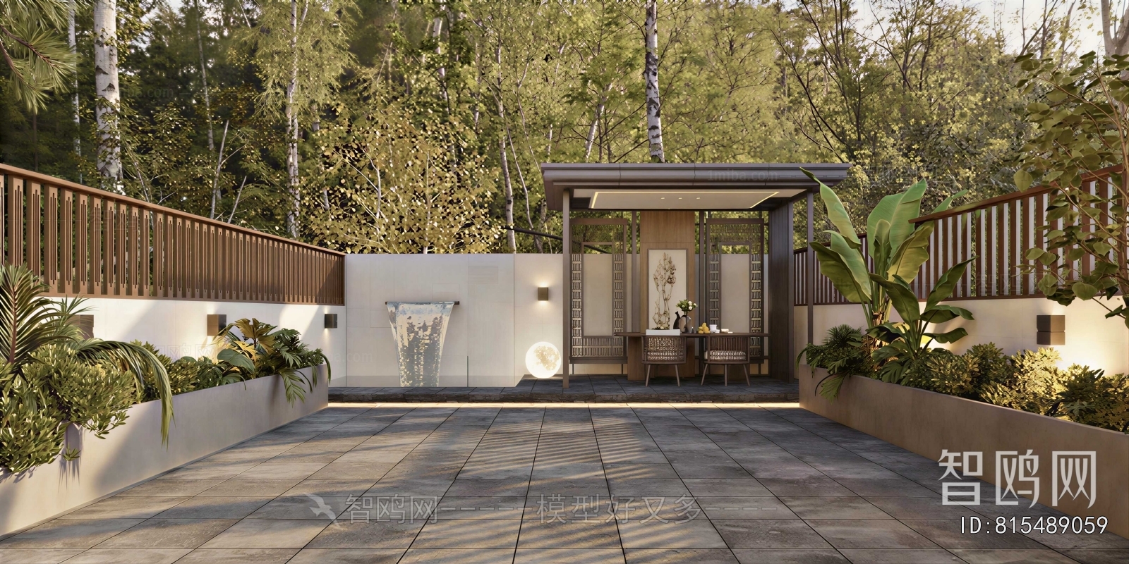 New Chinese Style Courtyard/landscape