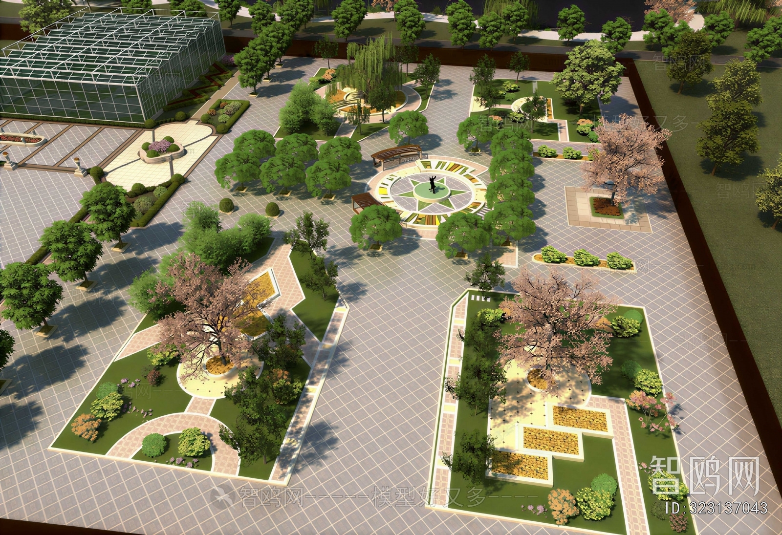 Modern Park Landscape