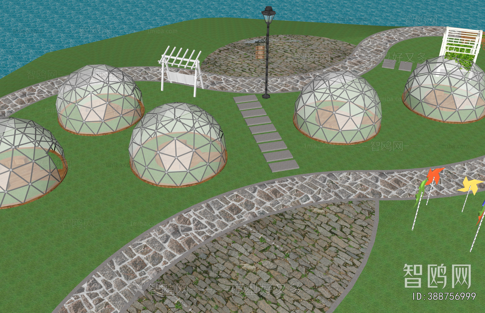 Modern Park Landscape
