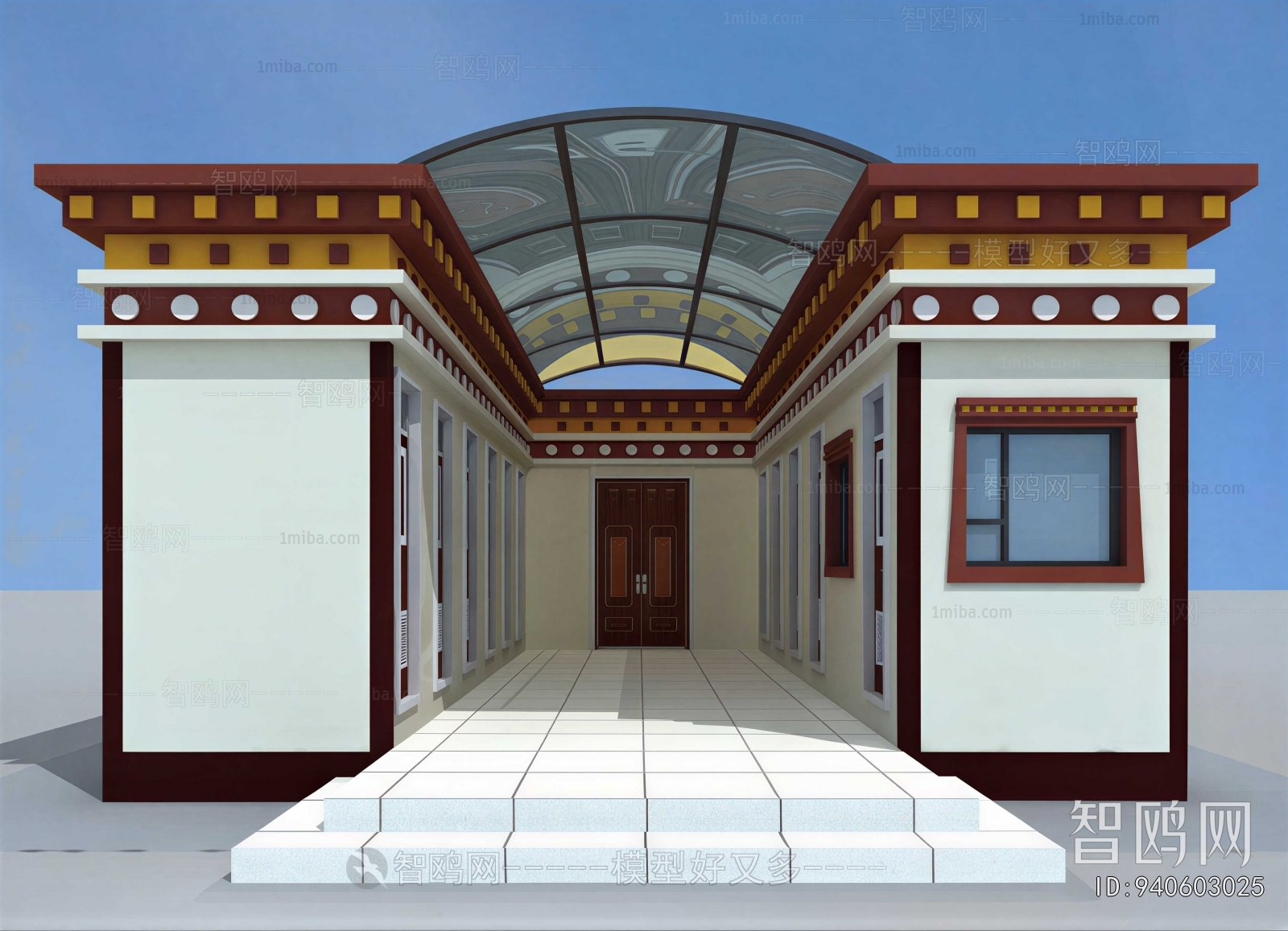 New Chinese Style Building Appearance