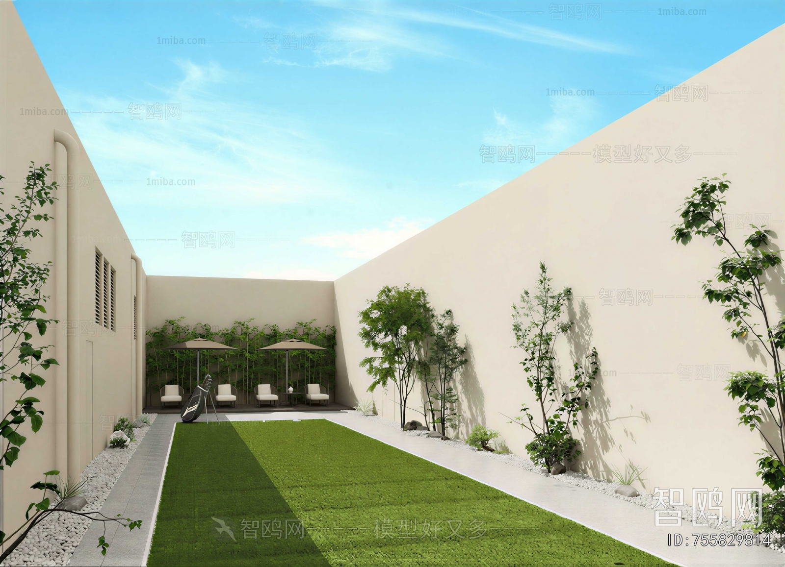 Modern Courtyard/landscape