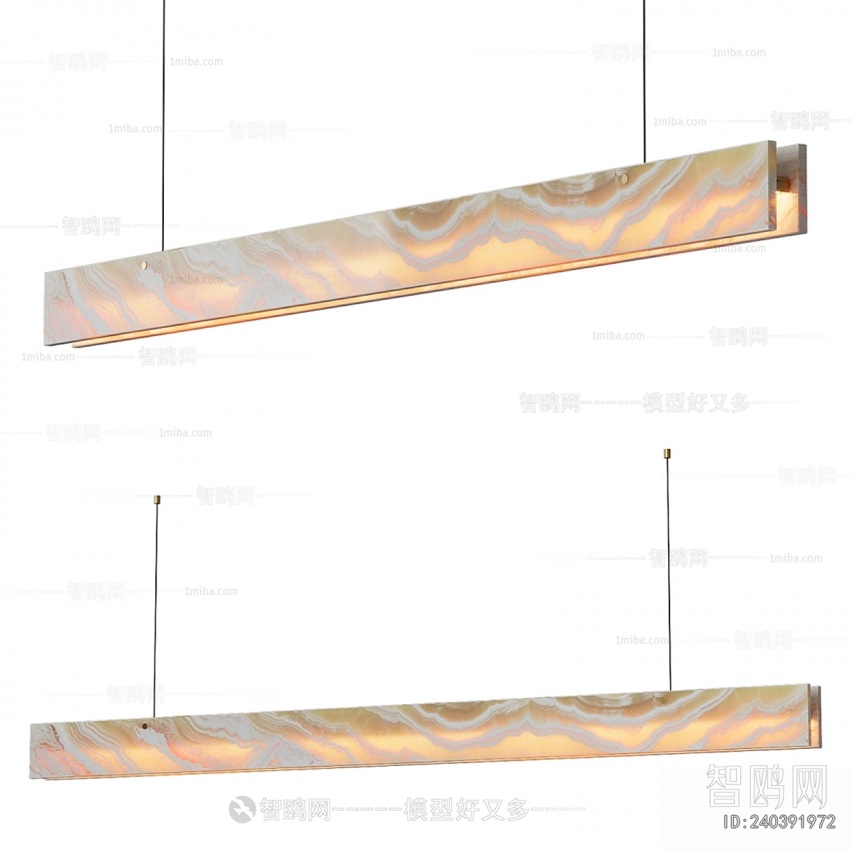 Modern Long Chandelier