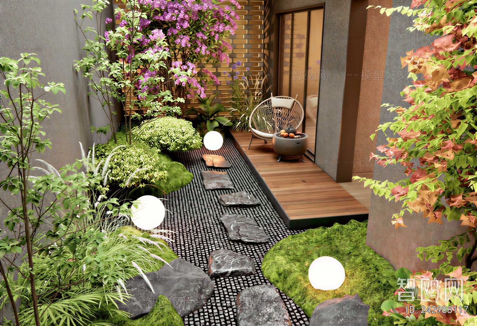 Japanese Style Courtyard/landscape