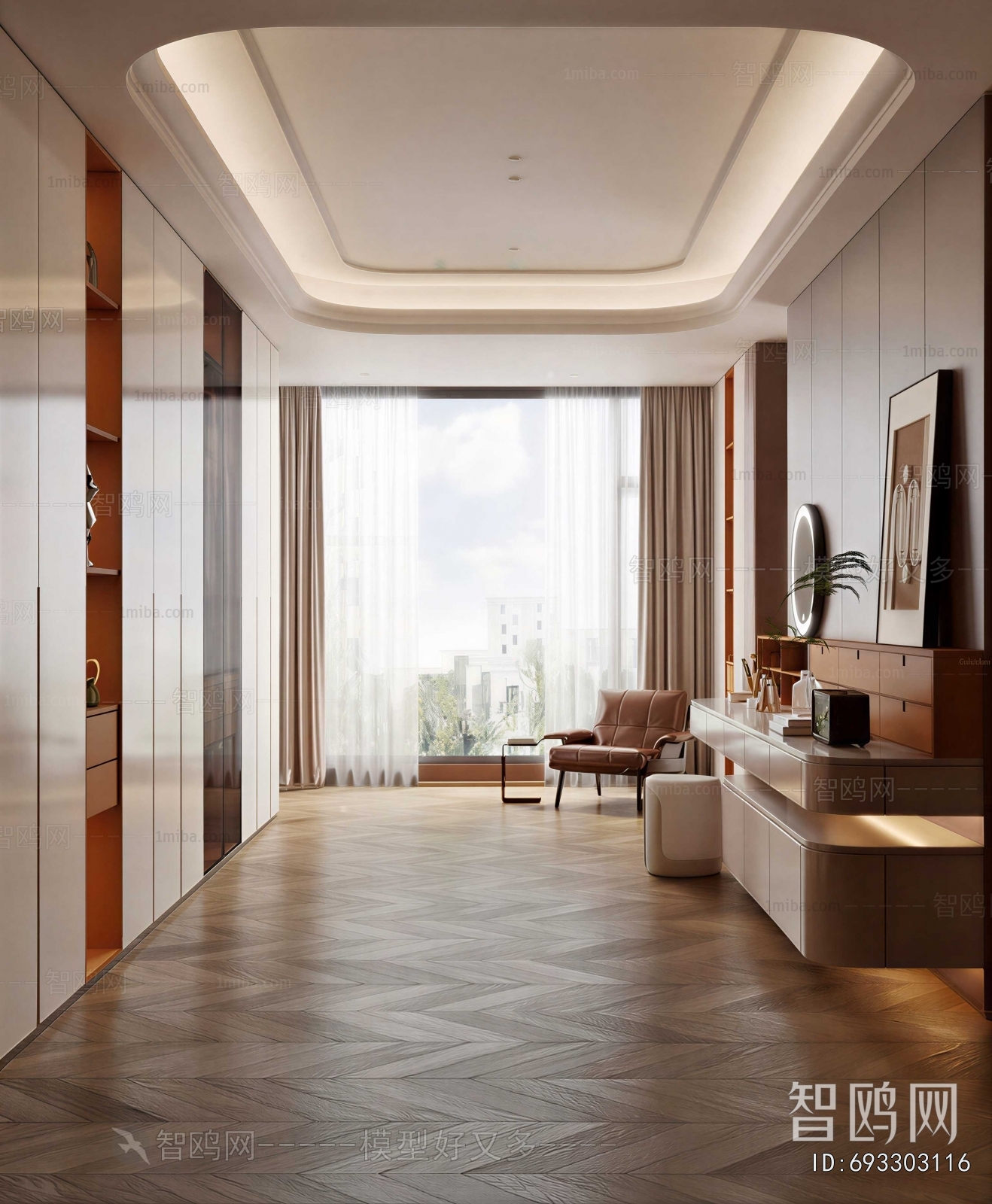 Modern Clothes Storage Area