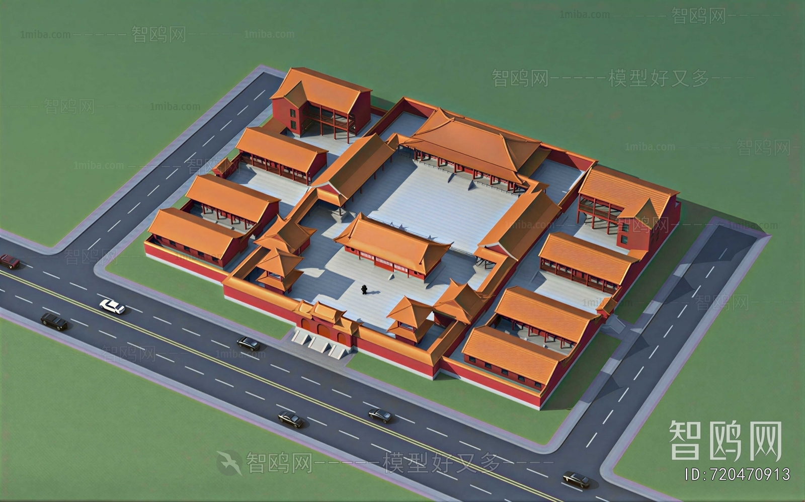 New Chinese Style Ancient Architectural Buildings