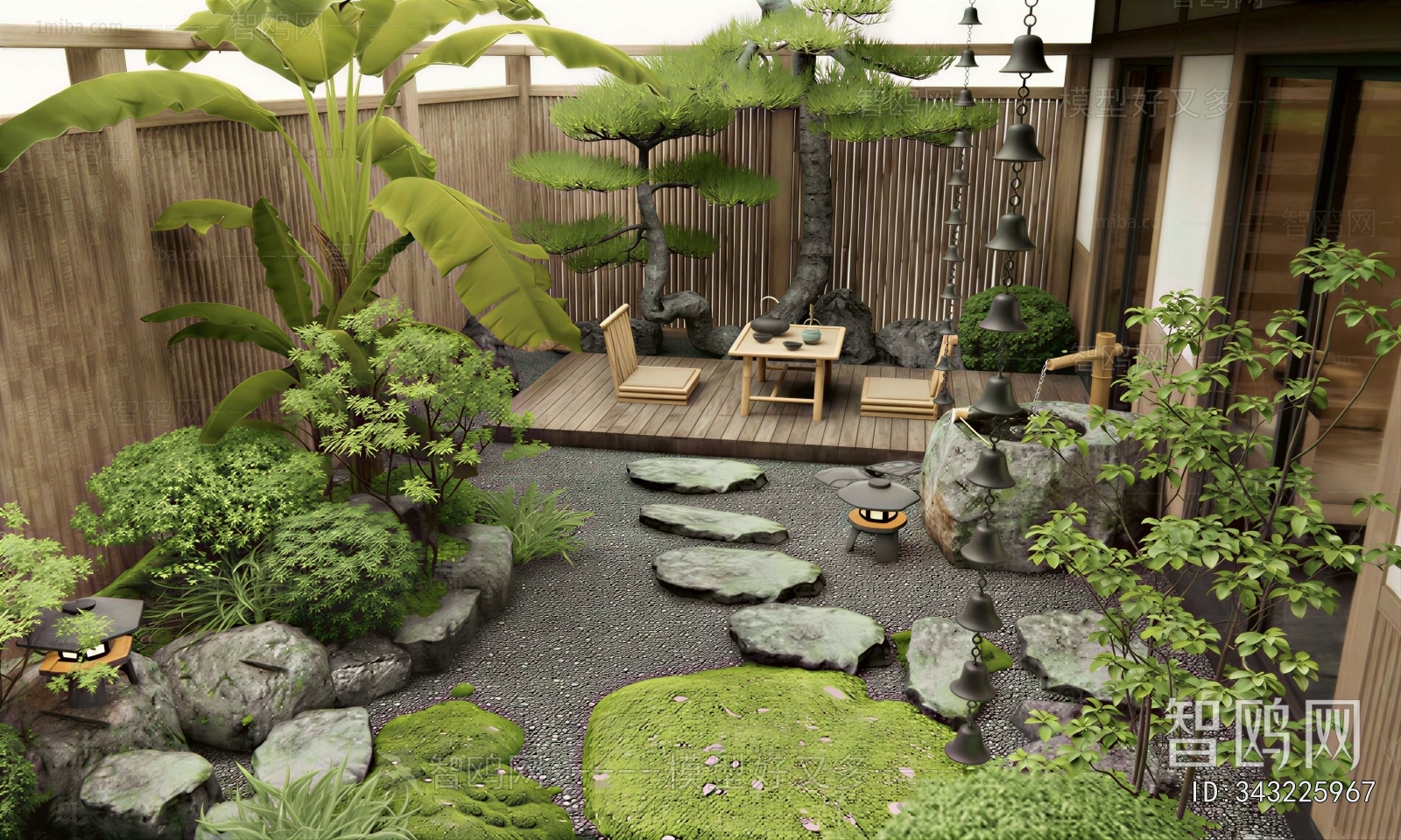 New Chinese Style Courtyard/landscape