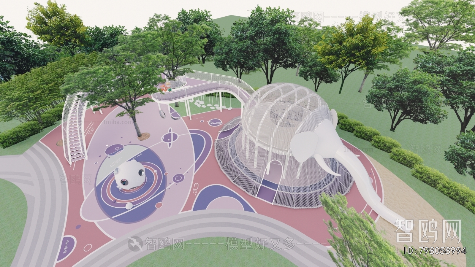 Modern Park Landscape