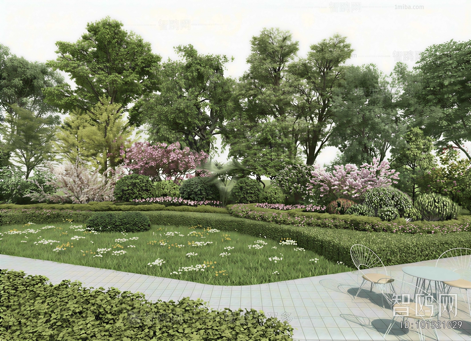Modern Park Landscape