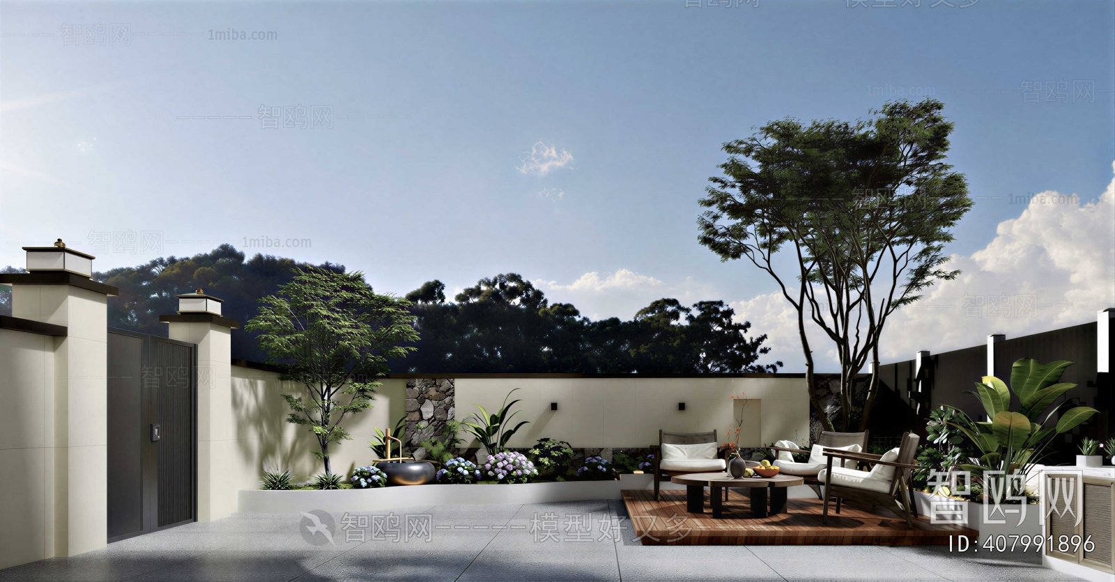 Modern Courtyard/landscape