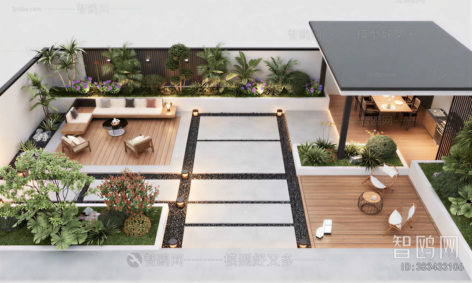 Modern Courtyard/landscape