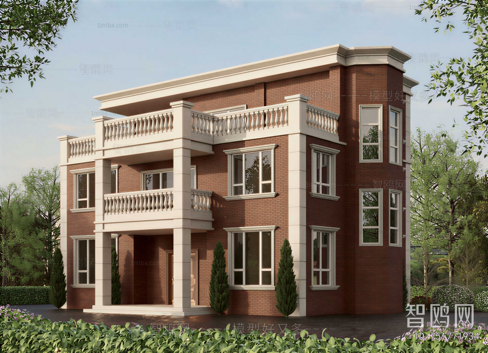Simple European Style Detached Villa