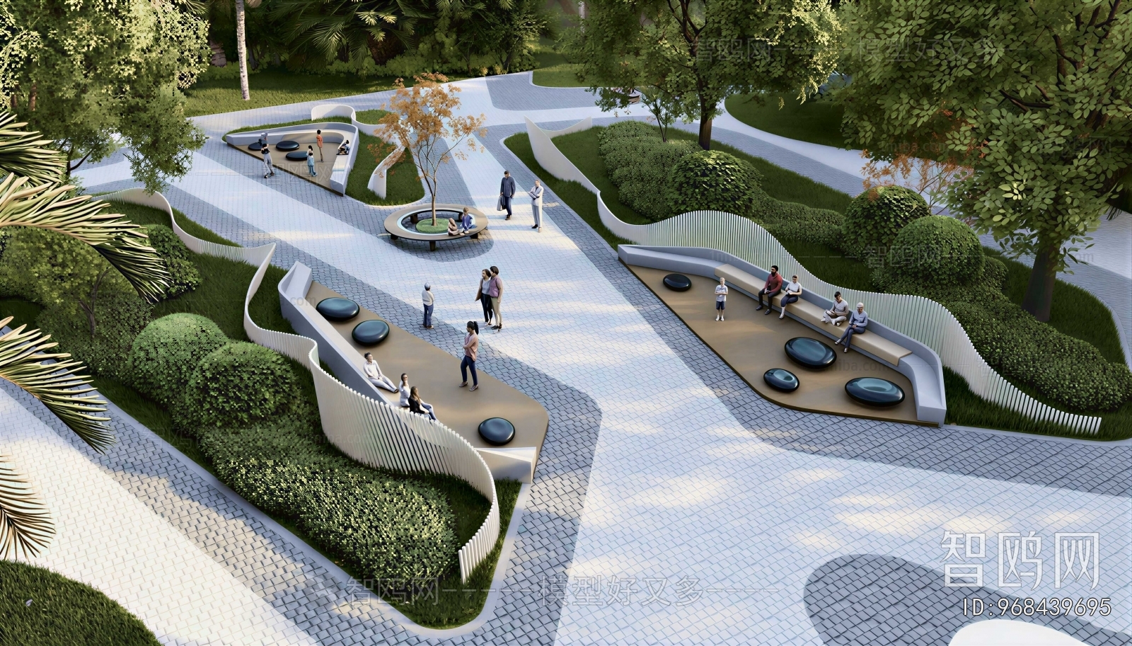 Modern Park Landscape