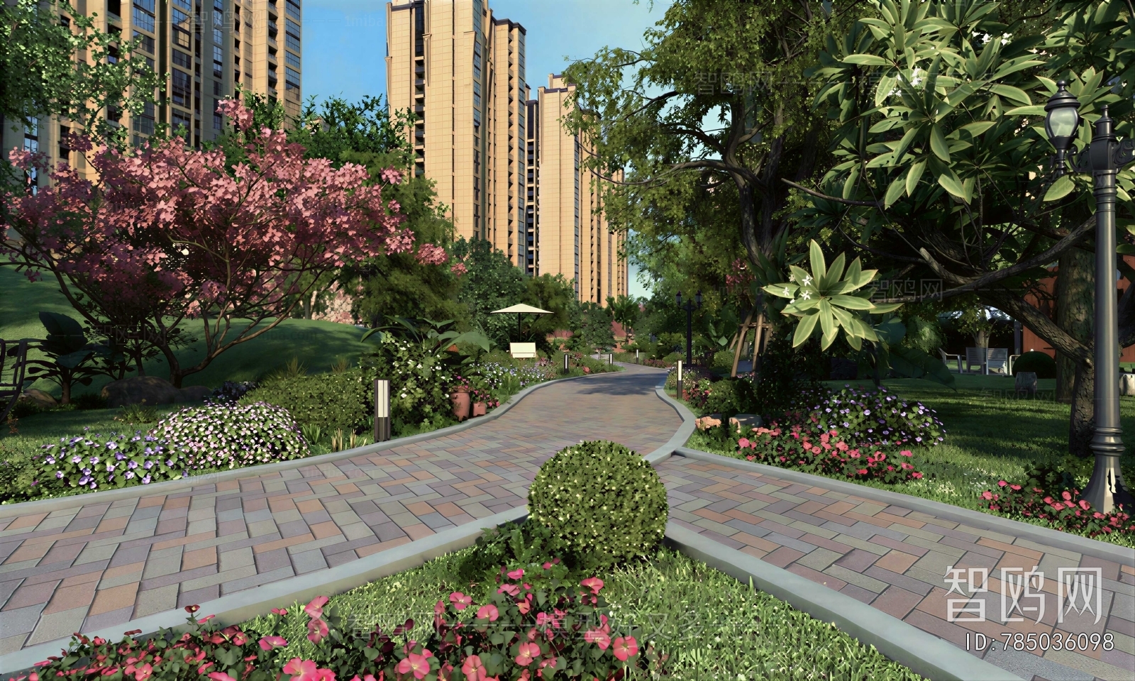 Modern Park Landscape