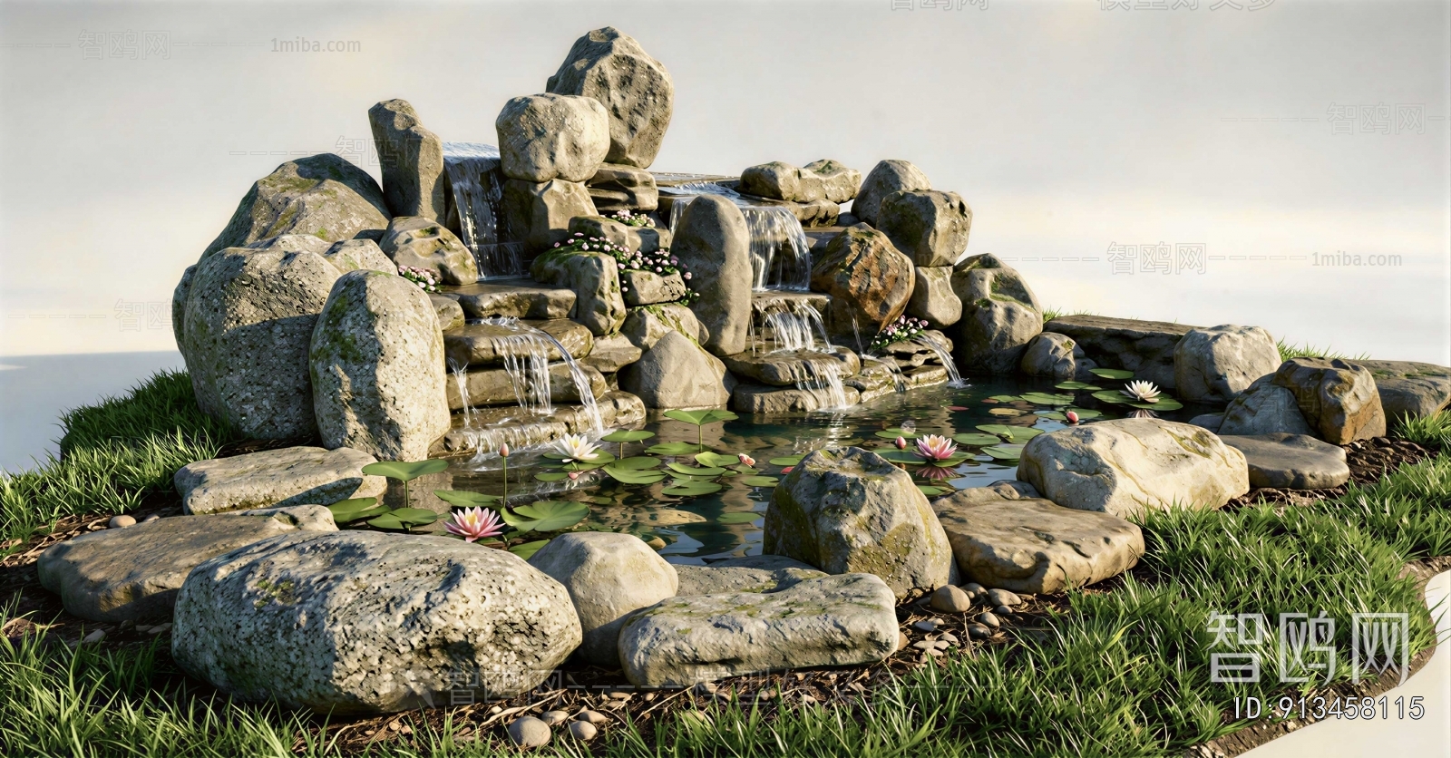 Modern Rockery Waterscape
