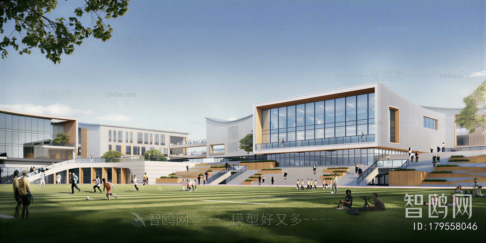 Modern School Building