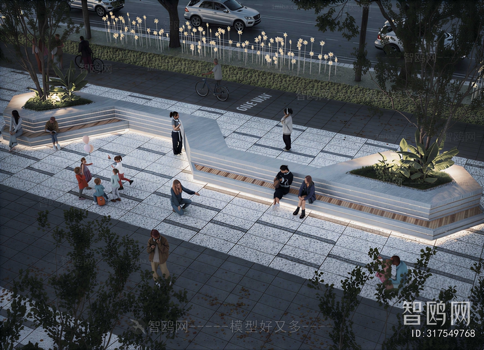 Modern Park Landscape