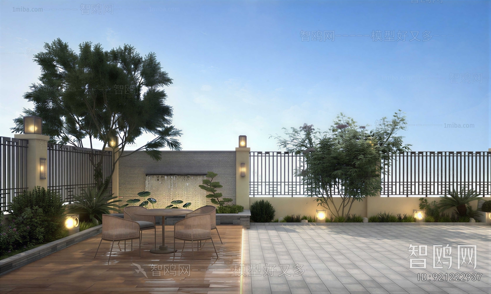 Modern Courtyard/landscape