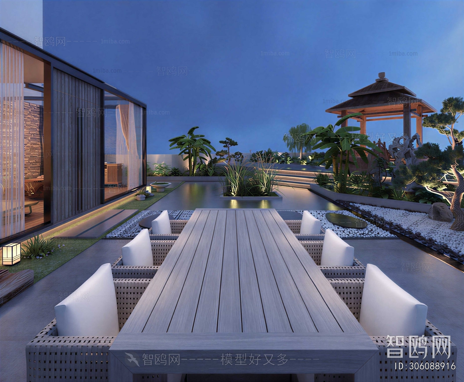 Modern Courtyard/landscape