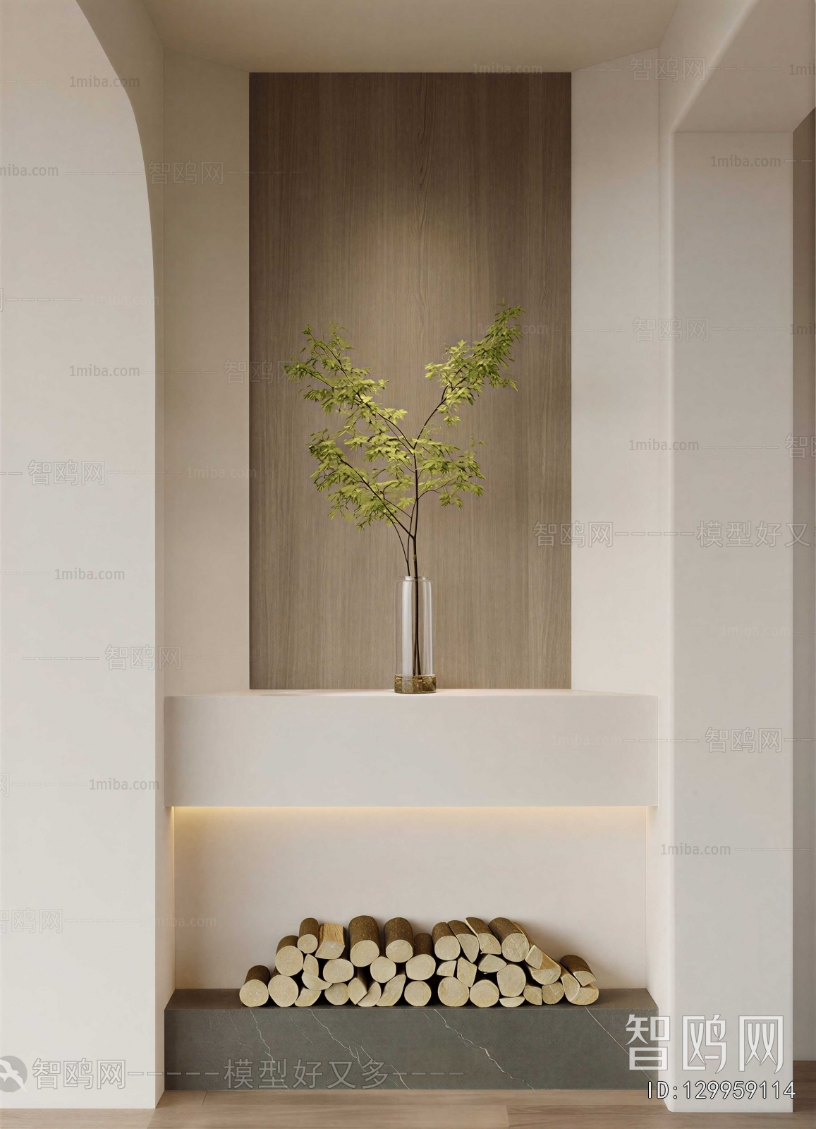 Modern Aquatic Green Plant