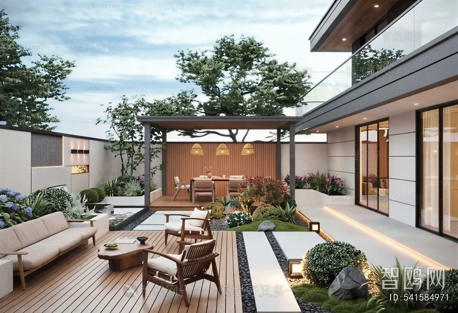 Modern Courtyard/landscape