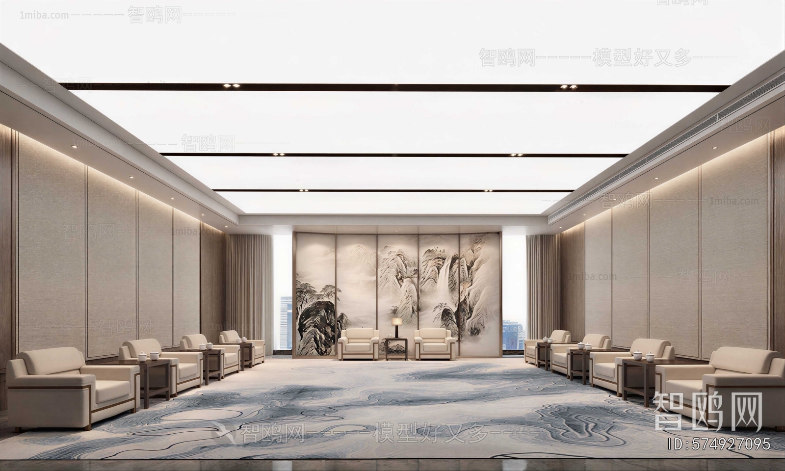 New Chinese Style Reception Room