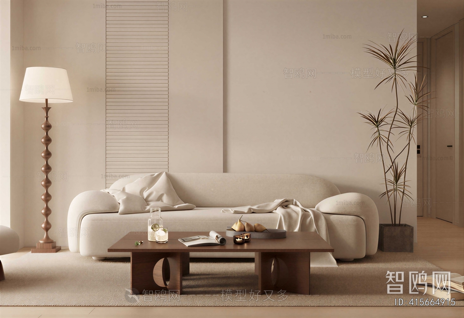 Wabi-sabi Style Sofa Combination