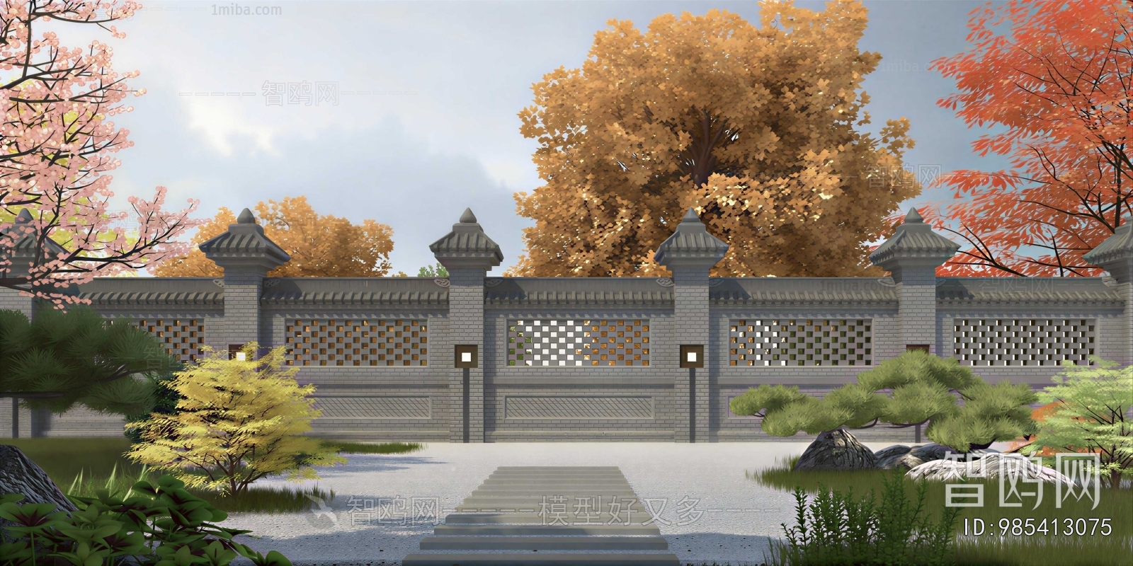 New Chinese Style Courtyard/landscape