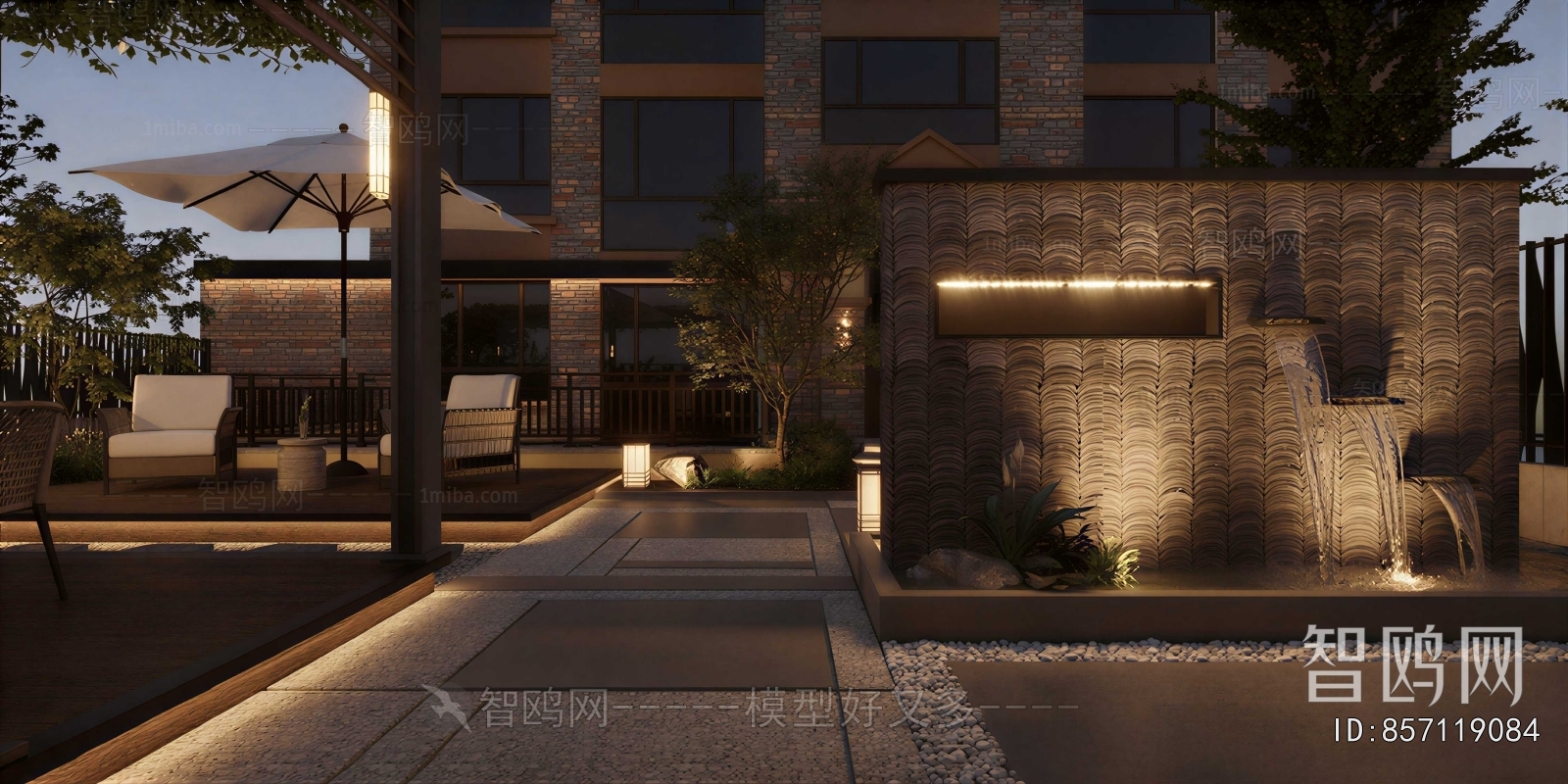 Modern Courtyard/landscape