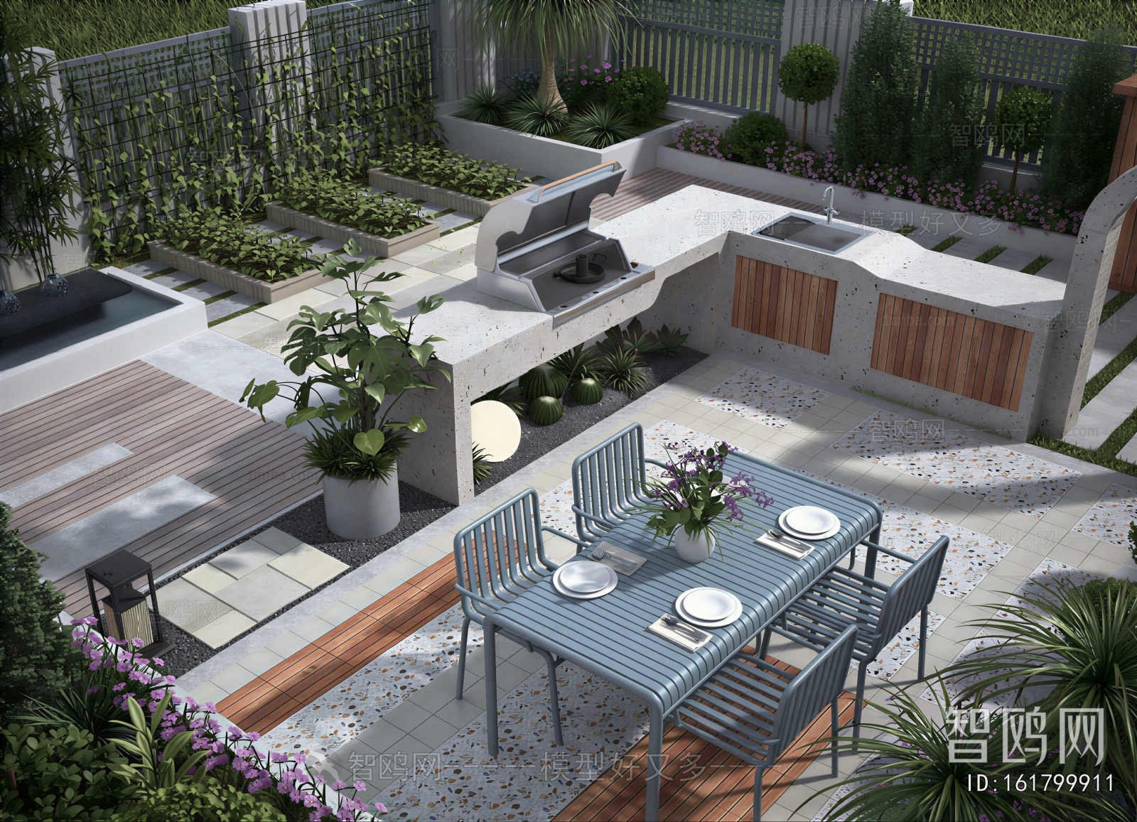 Modern Courtyard/landscape