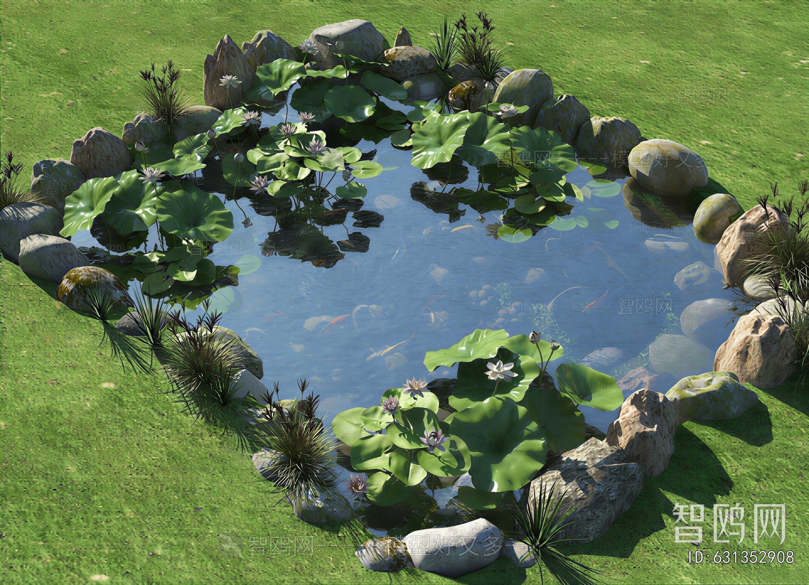 New Chinese Style Rockery Waterscape
