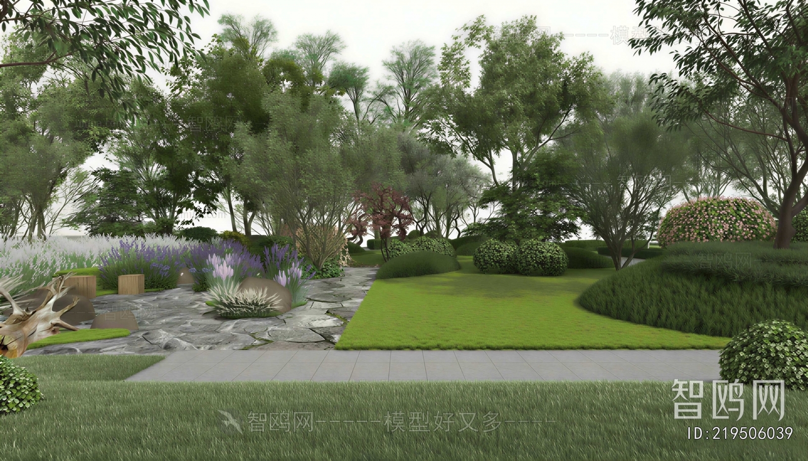 Modern Park Landscape
