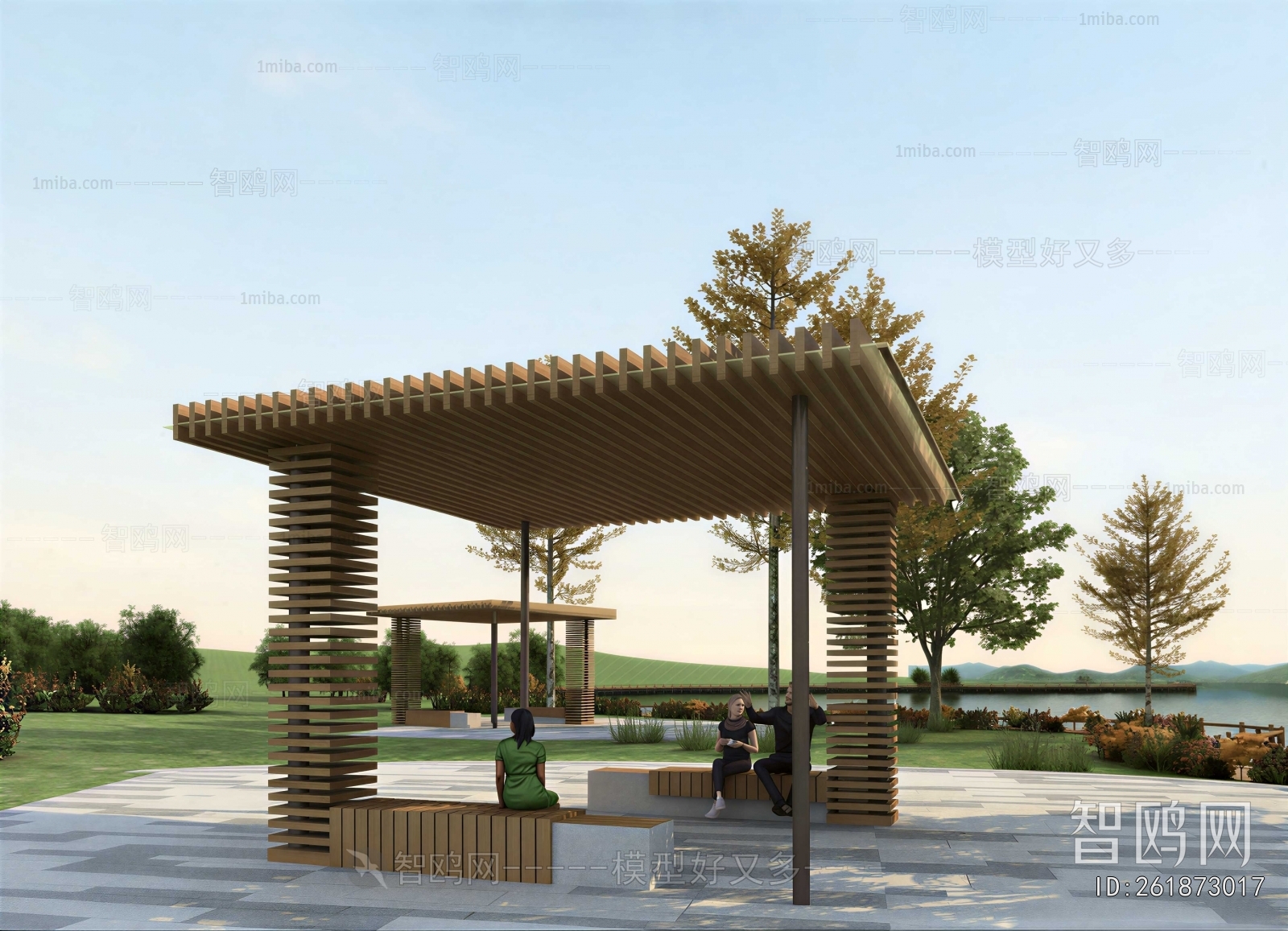 Modern Park Landscape