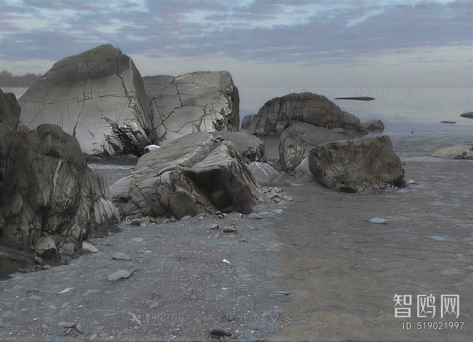 New Chinese Style Rockery Waterscape