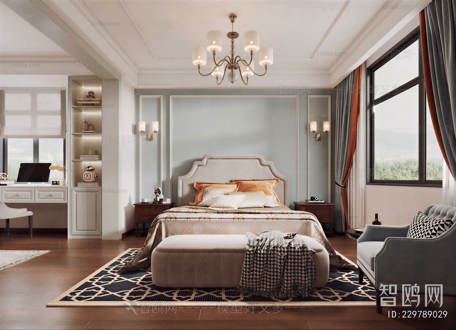 American Style Bedroom
