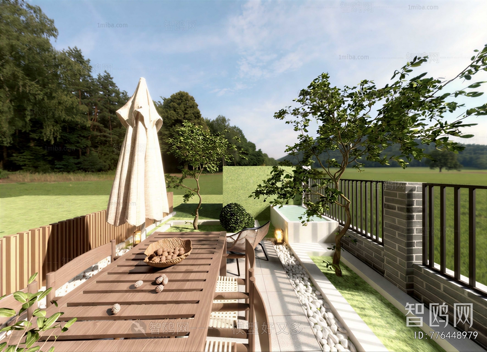 Modern Courtyard/landscape