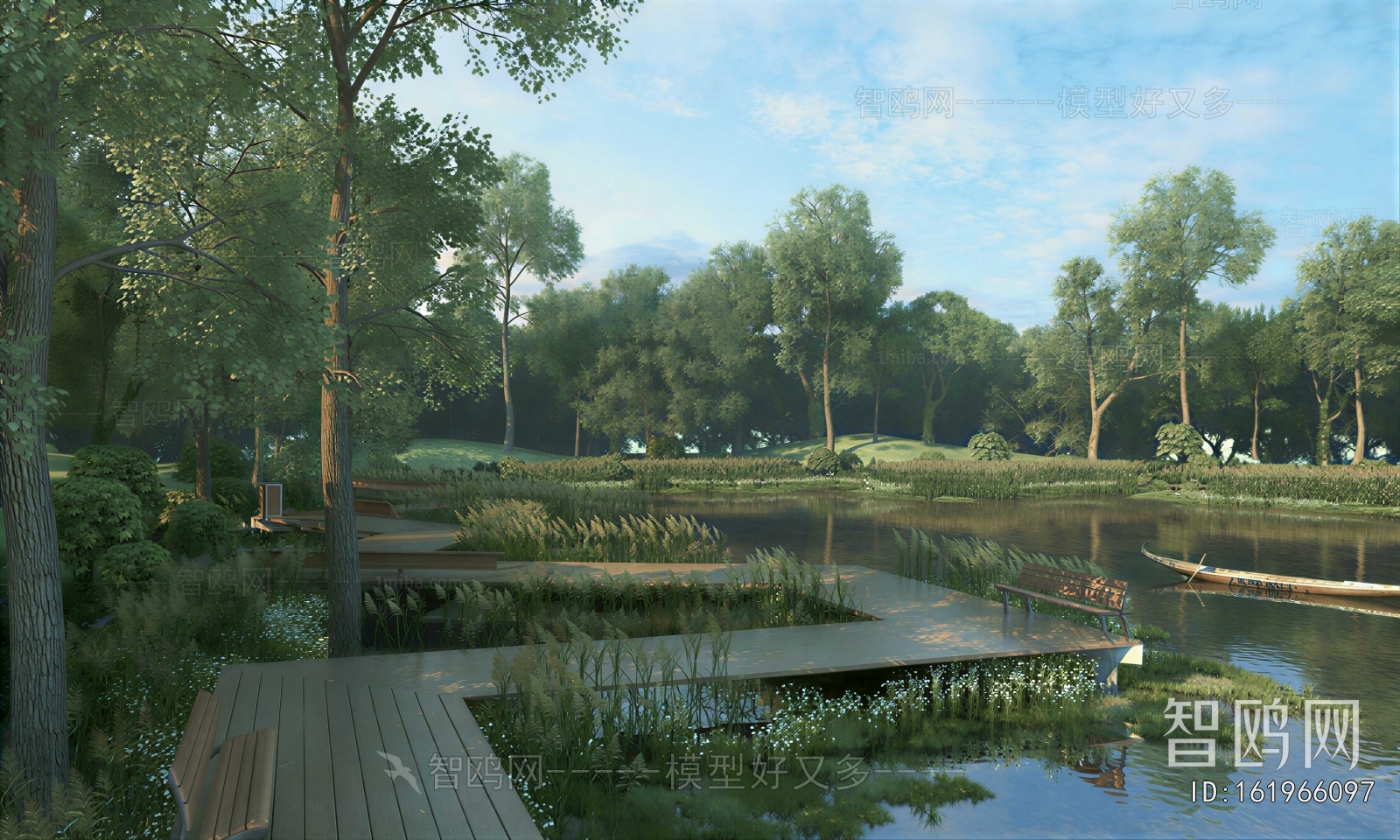 Modern Park Landscape