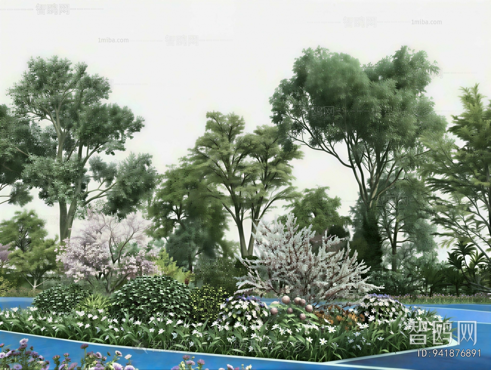 Modern Park Landscape