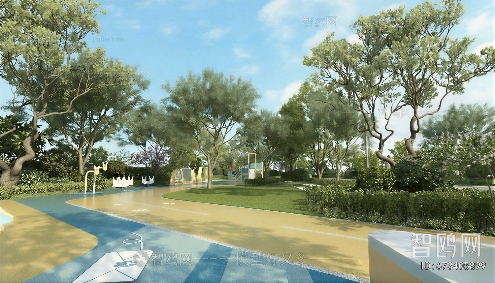 Modern Park Landscape