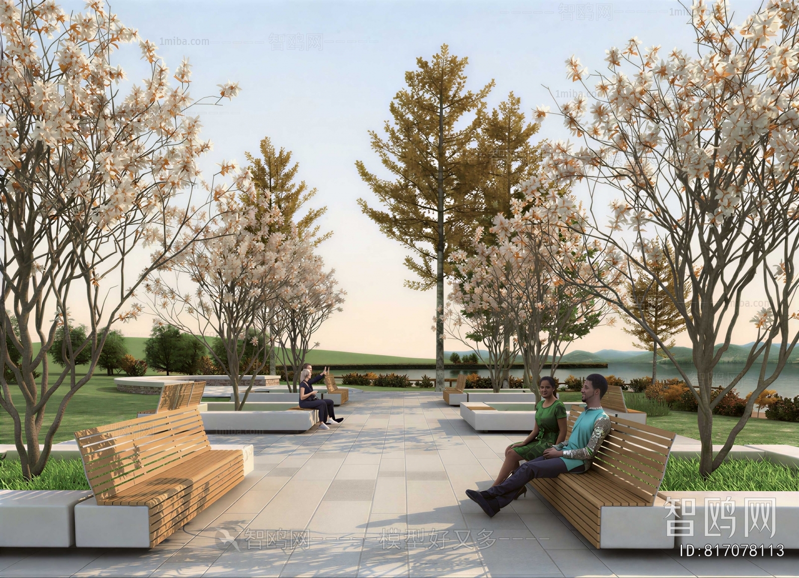 Modern Park Landscape