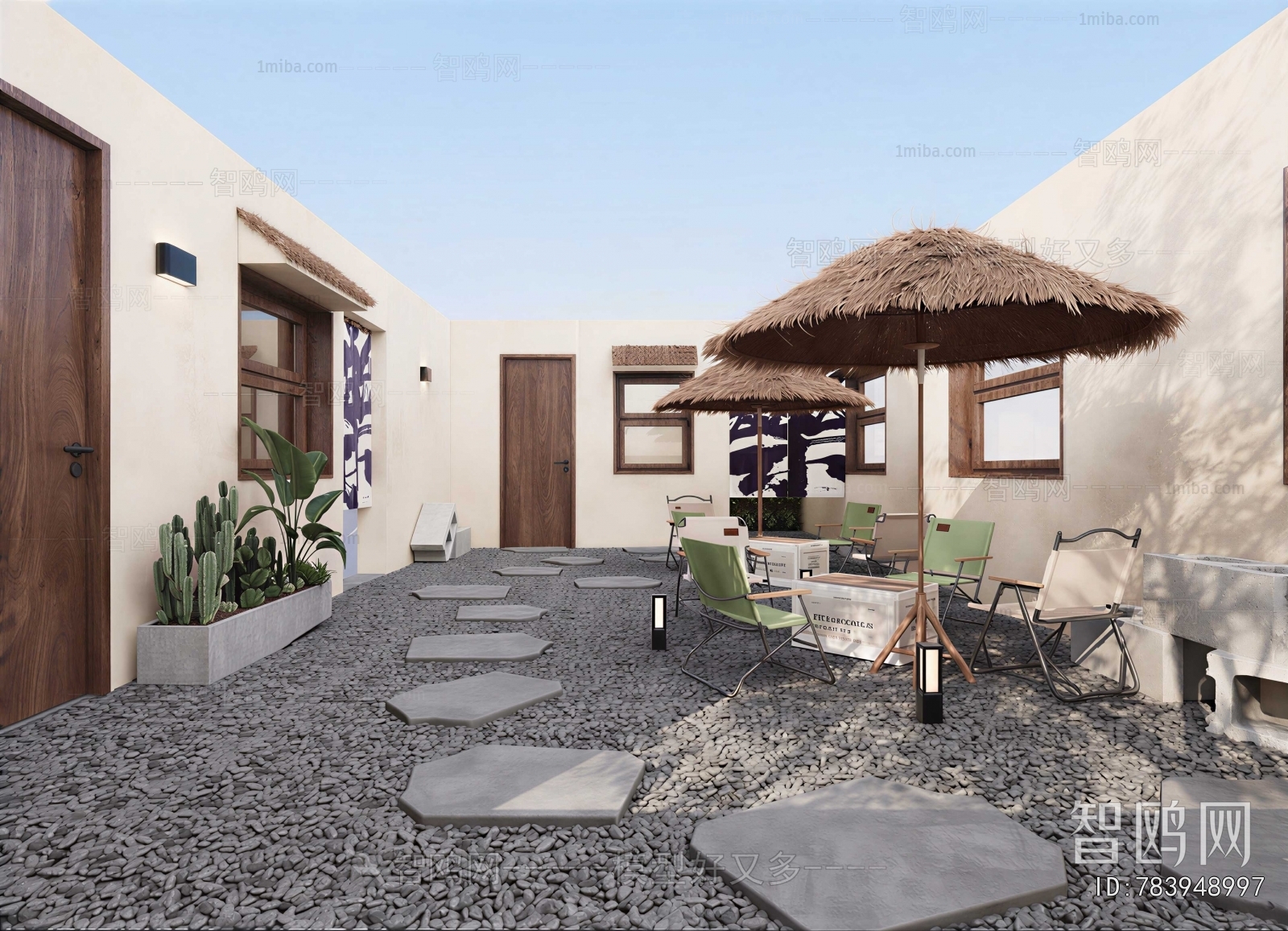 Modern Courtyard/landscape