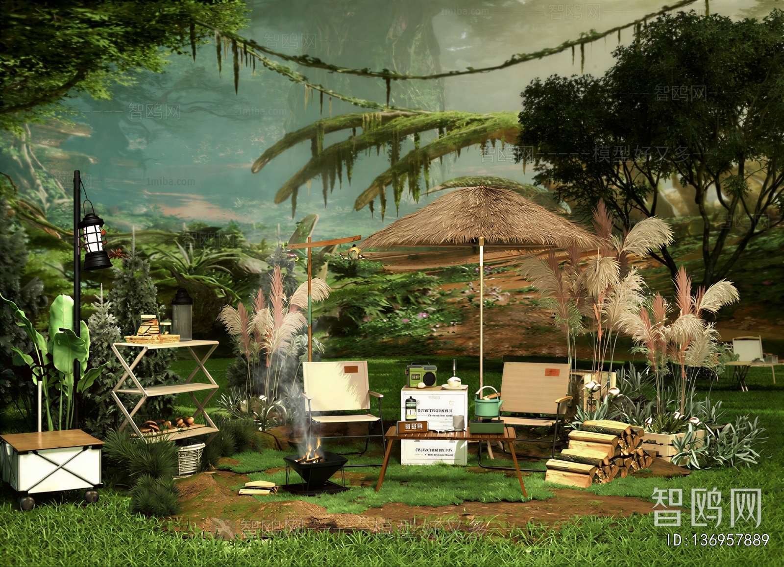 Modern Park Landscape