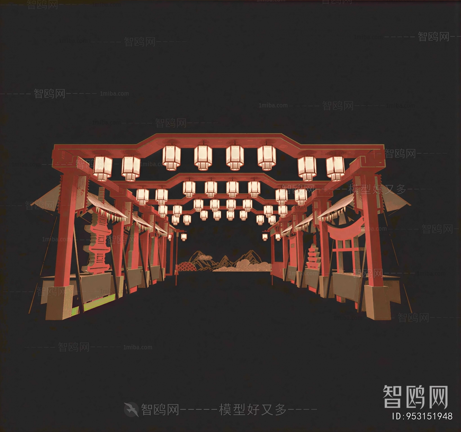 New Chinese Style Gallery Frame