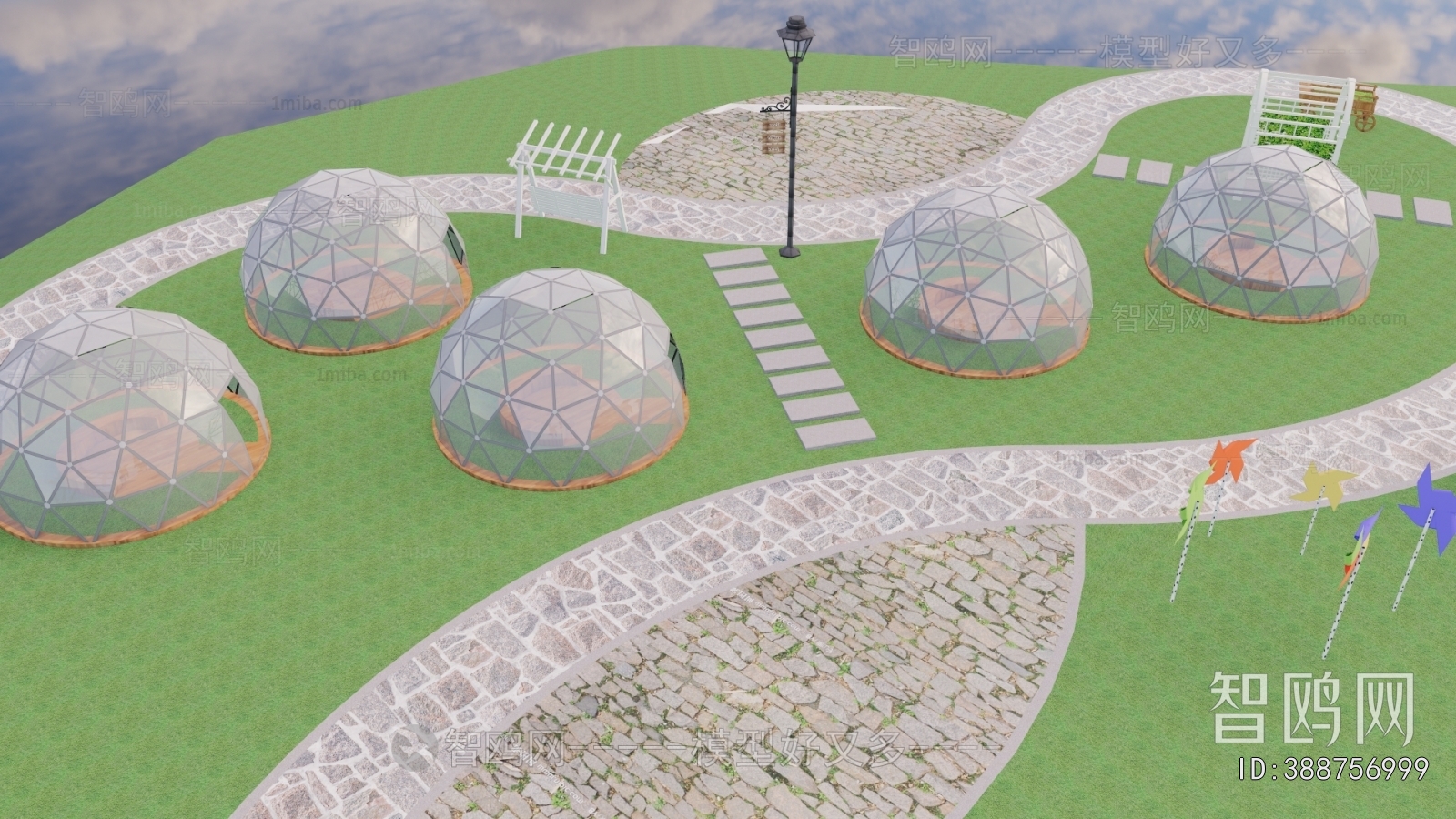 Modern Park Landscape