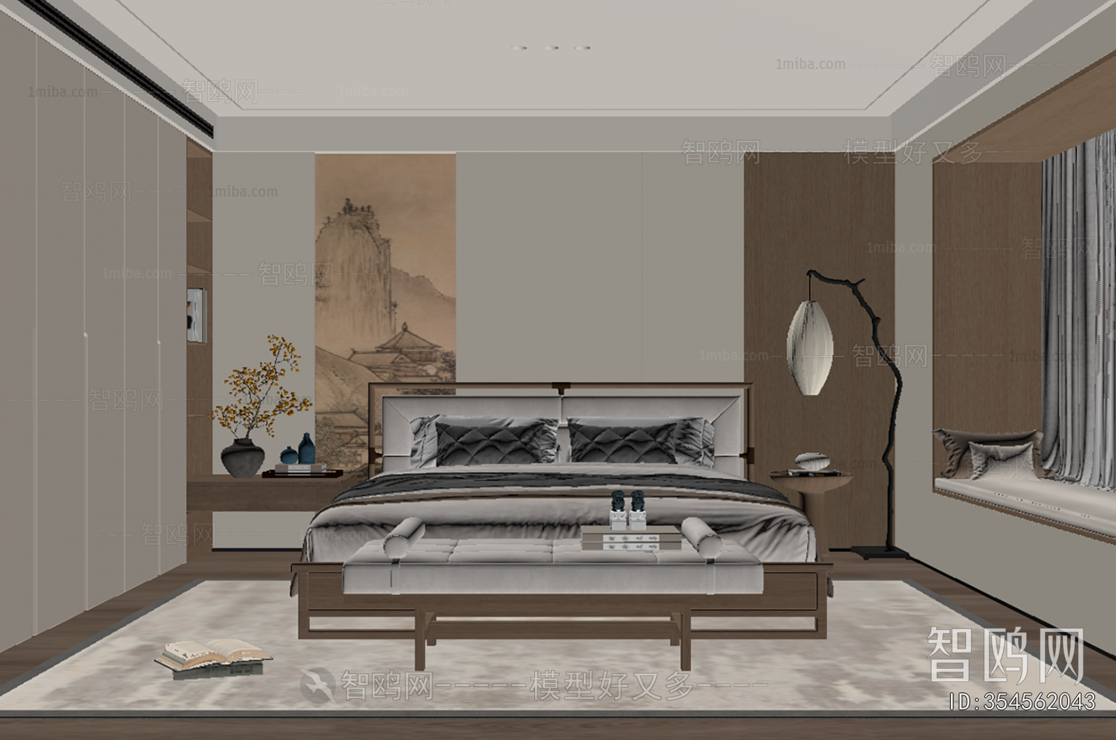 New Chinese Style Bedroom