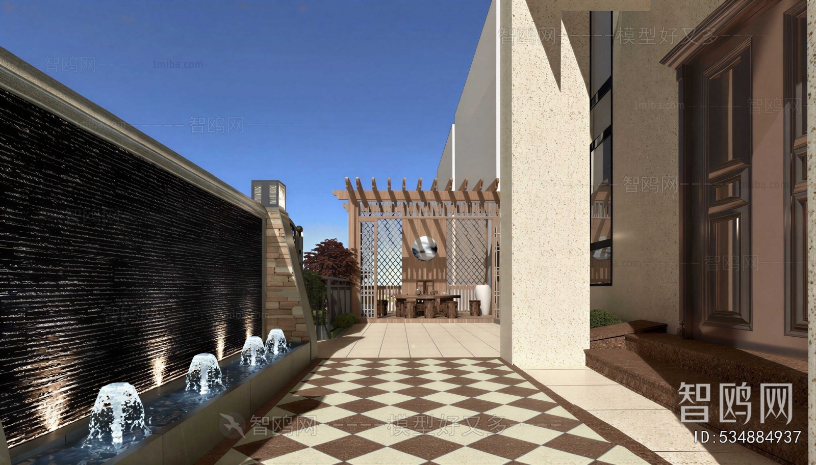 Modern Courtyard/landscape