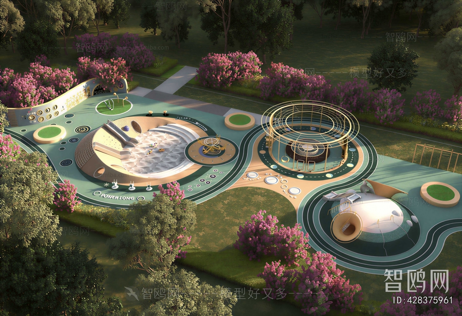 Modern Park Landscape