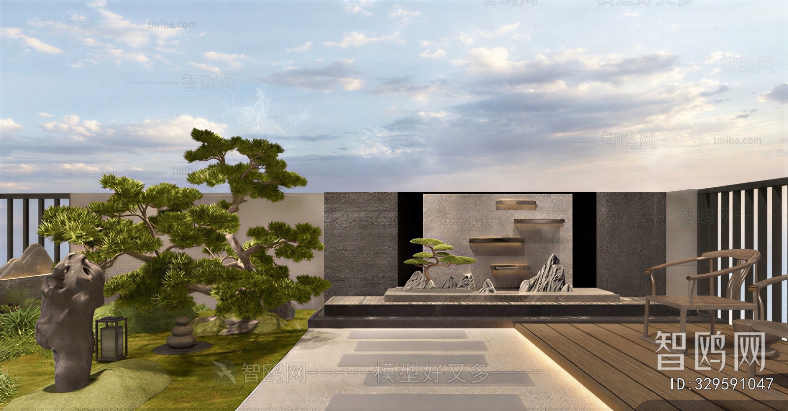 New Chinese Style Terrace