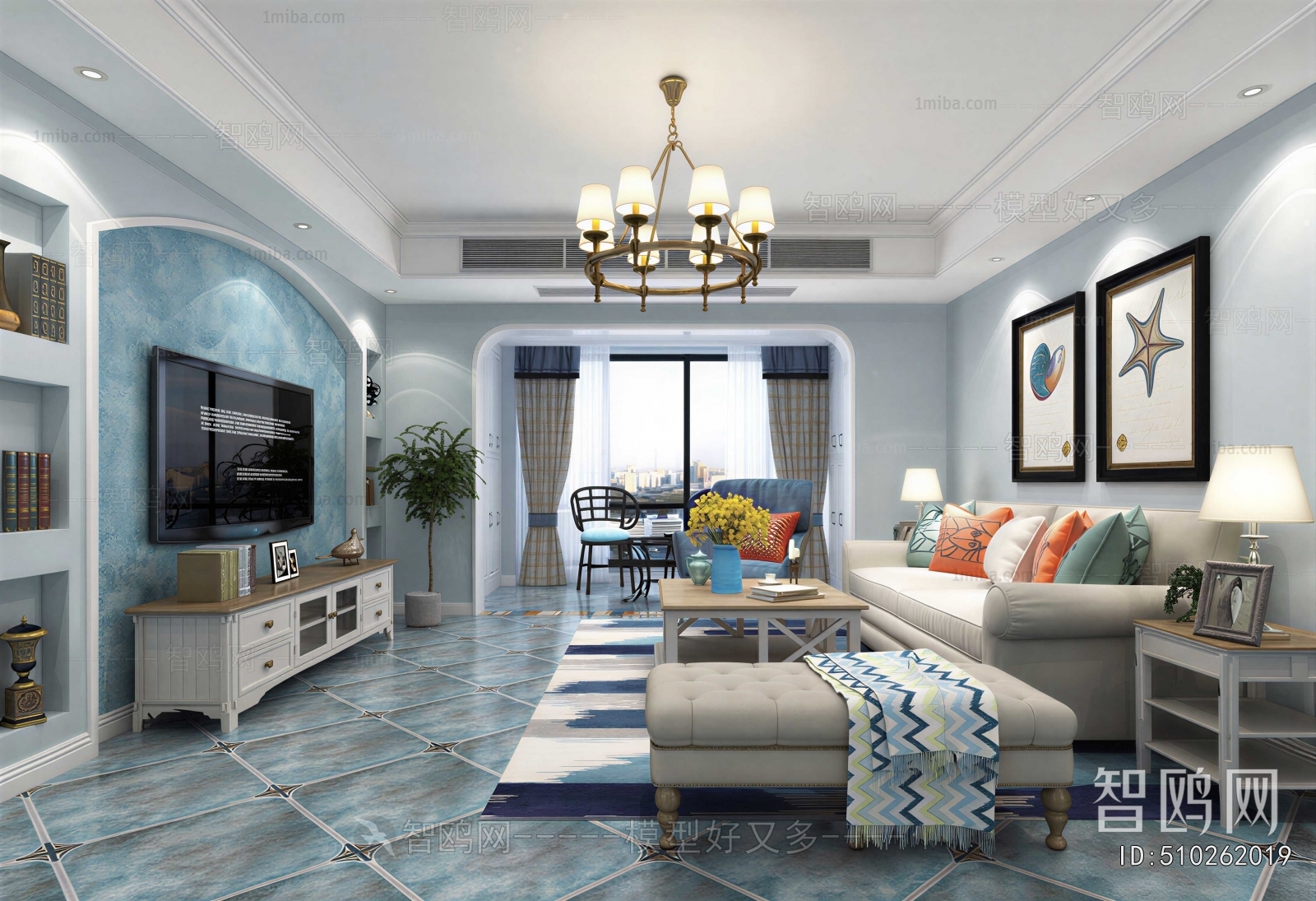 Mediterranean Style A Living Room
