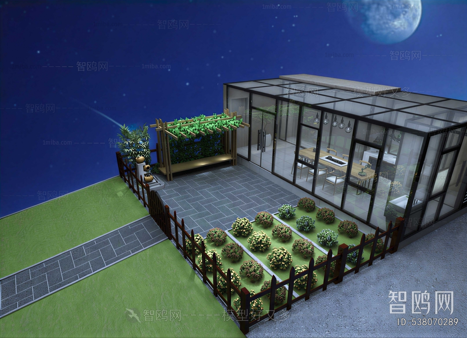 Modern Courtyard/landscape