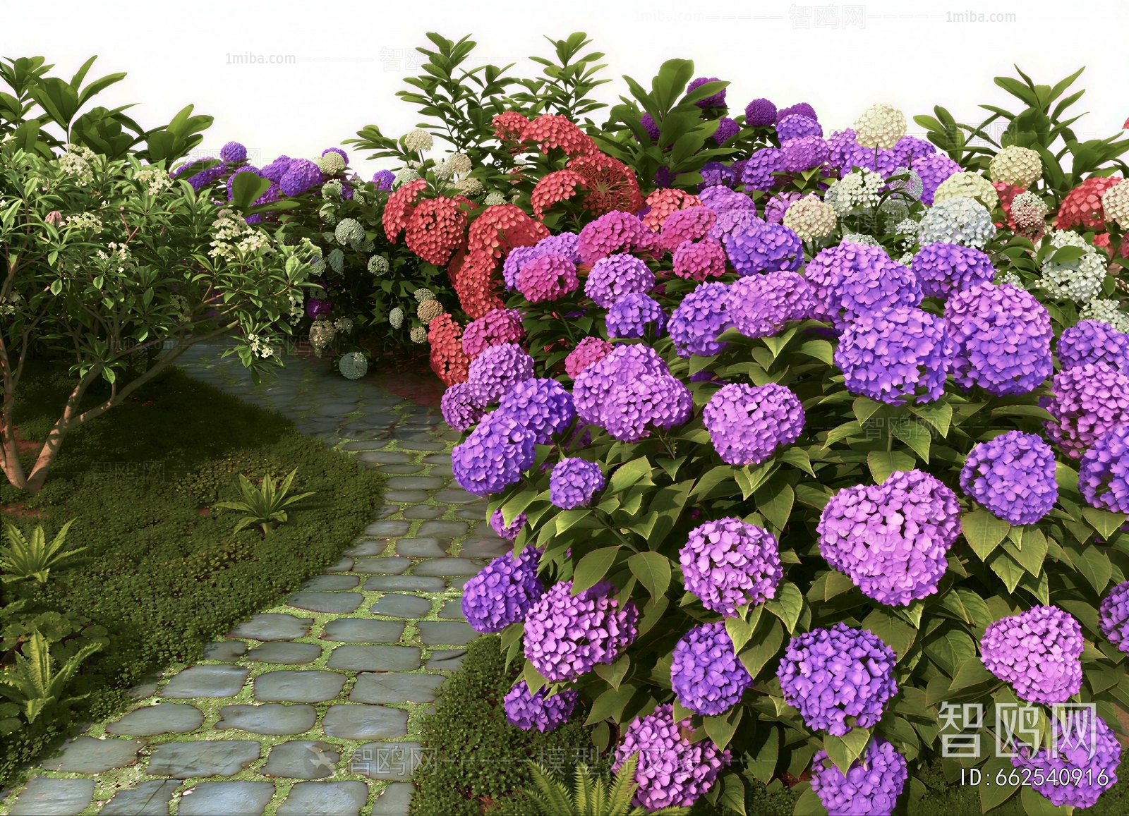 Modern Flowers And Grass